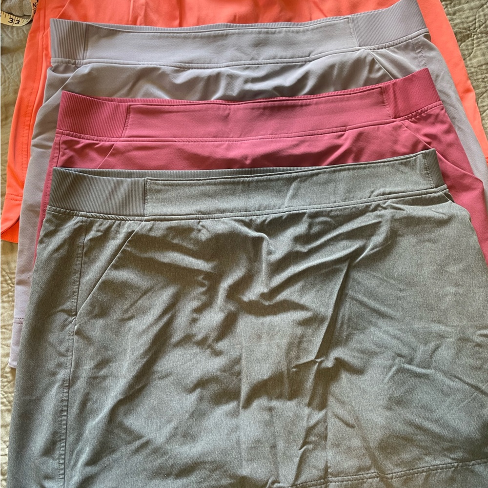 5 skirts/skorts 32 below from Costco.
